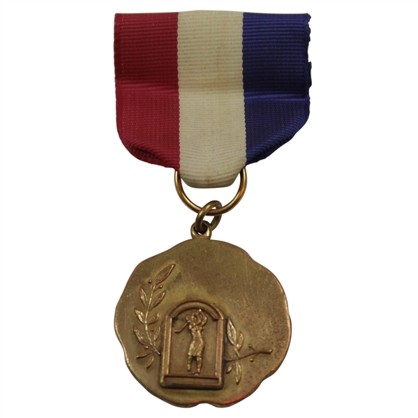 Woman Golfer & Laurel Branch Gold Colored - Inscribed  “low Net 1951”  with No club Affiliation