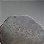 Vintage Framingham Country Club 'Goat' Medallion by John Frick with Engraved Name F. Schoble, Jr. (?) on Reverse 
