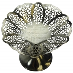 1941 Silver Plated Ladies Short Stop Golf Tournament Championship Winner Trophy with Fine Filigree