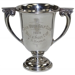 1934 Dean Wood Golf Club’s Prestigious Pignot Cup - Hallmarked English Sterling Silver 2 Handled Trophy Cup