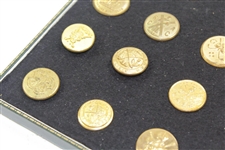 Sixteen (16) Blazer Buttons Collection with Club Insignia - R&A Golf Club, Royal Perth, Royal St. Georges, Monifieth, Morton Hall, etc