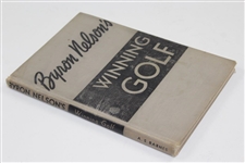 Byron Nelson Signed & Inscribed 1946 First Editon 'Winning Golf' Book JSA ALOA