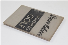 Byron Nelson Signed & Inscribed 1946 First Editon 'Winning Golf' Book JSA ALOA