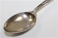 Chertsey Golf Club Sterling Silver & Enamel Golf Themed Spoon - Enameled Painting of the Town’s Church on Handle