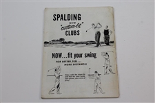 Bobby Jones Signed 1935 'Rights and Wrongs of Golf' Spalding Booklet JSA ALOA