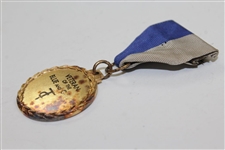 Tuxedo Golf Club Medal ‘Veteran of the Blue and Gray’ with Bar Pin & Blue/Gray Ribbon - Tarnished Medal