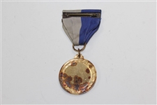 Tuxedo Golf Club Medal ‘Veteran of the Blue and Gray’ with Bar Pin & Blue/Gray Ribbon - Tarnished Medal