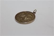 Royal Liverpool Golf Club 'Far and Sure' Sterling Silver Uninscribed Gold Wash Medal