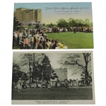 Two Bobby Jones Postcards opening The Forrest Hills-Ricker Hotel in Augusta GA