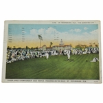 Postcard from Famous 1926 Walter Hagen & Bobby Jones Golf Match - Hagen Defeated Jones 12 & 11