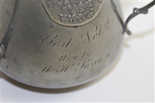 1900 Oakley Country Club Mixed Foursome Best Net Pewter Three-Handle Tankard Trophy