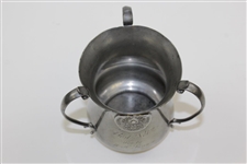 1900 Oakley Country Club Mixed Foursome Best Net Pewter Three-Handle Tankard Trophy