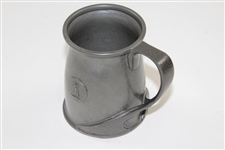 Art Deco Glass Bottom The 19th Hole Hindley Hall Golf Club English Pewter Tankard