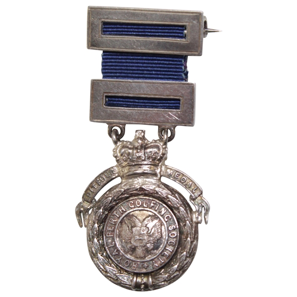 1912 Royal Perth Golfing Society Sterling Silver Pitfour Medal - Won by H. J. Bell