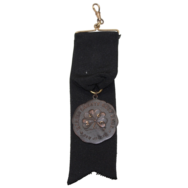 1937 Morris County Golf Club Championship Qualifying Round Winner Medal & Ribbon