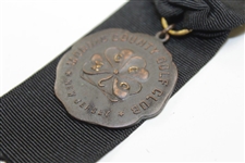 1937 Morris County Golf Club Championship Qualifying Round Winner Medal & Ribbon