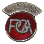 Circa 1936 Midland Section Committee British PGA Annual Tournament Committee Badge