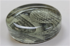 1933 North British Golf Glass Paperweight Advertising Used by the Winners of the Amateur Championships