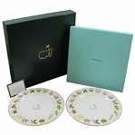 2015 Augusta National Golf Club Ltd Ed Employee Masters Gift Tiffany & Co Beautification Plates In Box with Card