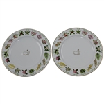 2015 Augusta National Golf Club Ltd Ed Employee Masters Gift Tiffany & Co Beautification Plates In Box with Card