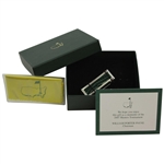 2007 Augusta National Golf Club Ltd Ed Employee Masters Gift Alligator Money Clip W/ Box & Card