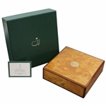 2012 Augusta National Golf Club Ltd Ed Employee Masters Gift Burlwood Box In Bag with Card
