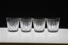 2002 Augusta National Golf Club Ltd Ed Employee Masters Gift Four (4) Old Fashion/Rocks Glasses 4/4