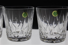 2002 Augusta National Golf Club Ltd Ed Employee Masters Gift Four (4) Old Fashion/Rocks Glasses 4/4