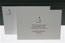 2002 Augusta National Golf Club Ltd Ed Employee Masters Gift Four (4) Old Fashion/Rocks Glasses 4/4