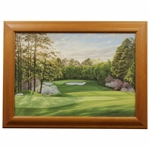 2000 Augusta National Golf Club Ltd Ed Masters Employee Gift Linda Hartaugh Framed Print - Hole No. 4