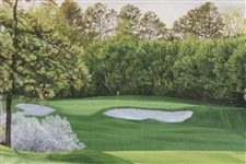 2000 Augusta National Golf Club Ltd Ed Masters Employee Gift Linda Hartaugh Framed Print - Hole No. 4