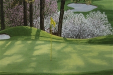 2000 Augusta National Golf Club Ltd Ed Masters Employee Gift Linda Hartaugh Framed Print - Hole No. 4