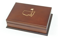 Deluxe Augusta National Golf Club Masters Playing Card Sets In Cherry Wood Box - Unopened