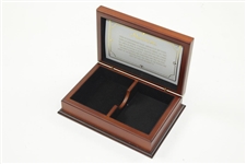 Deluxe Augusta National Golf Club Masters Playing Card Sets In Cherry Wood Box - Unopened