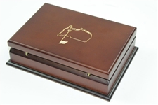Deluxe Augusta National Golf Club Masters Playing Card Sets In Cherry Wood Box - Unopened