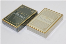 Deluxe Augusta National Golf Club Masters Playing Card Sets In Cherry Wood Box - Unopened