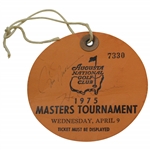 Jack Nicklaus & Hale Irwin Signed 1975 Masters Tournament Wednesday Ticket #7330 JSA ALOA