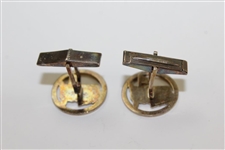 Augusta National Golf Club Logo CBS Gifted Cufflinks In Original Green Box - Used