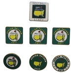 Three (3) 2011 Junior Patron Pins, 2008 Golf Shop Staff Pin, & 2008-2010 Junior Patron Pins