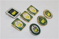 Three (3) 2011 Junior Patron Pins, 2008 Golf Shop Staff Pin, & 2008-2010 Junior Patron Pins