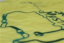 Tiger Woods Signed 2004 Masters Embroidered Flag JSA ALOA