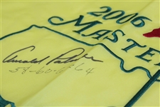 Arnold Palmer Signed 2006 Masters Embroidered Flag with Years Won Notation JSA ALOA
