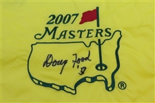 Doug Ford Signed 2007 Masters Embroidered Flag with Year Won Notation JSA ALOA