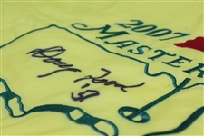 Doug Ford Signed 2007 Masters Embroidered Flag with Year Won Notation JSA ALOA