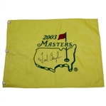 Fred Couples Signed 2003 Masters Embroidered Flag - Full Signature JSA ALOA
