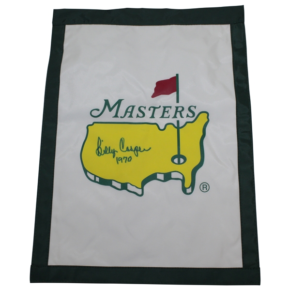Billy Casper Signed Undated Masters Garden Flag with Year Won Notation JSA ALOA