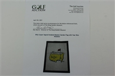 Billy Casper Signed Undated Masters Garden Flag with Year Won Notation JSA ALOA