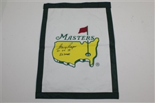 Gary Player Signed Undated Masters Garden Flag with Years Won & '52 Times' Notation JSA ALOA
