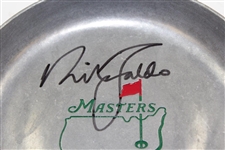 Nick Faldo Signed Masters Pewter Putting Cup with Years Won Notation JSA ALOA