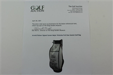 Arnold Palmer Signed Career Major Victories Full Size Gemini Golf Bag JSA ALOA